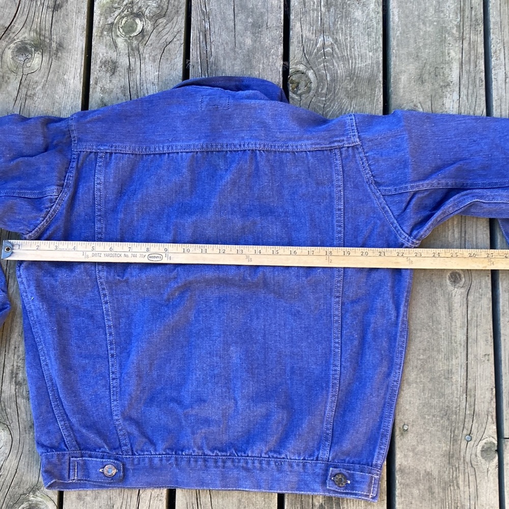 Levi’s Type Jacket SUTTON & SUTTON Blue Purple Denim Size XL - Picture 10 of 11